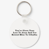 My Love To Cthulhu keychains