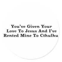 My Love To Cthulhu Sticker