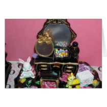 My lovely dressing table. cards