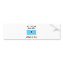 My Lucian Grandpa Loves Me Bumper Sticker
