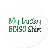 My Lucky Bingo Shirt stickers