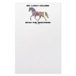 My Lucky Colors Span The Spectrum (Color Swirl) Customized Stationery