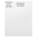 My MACH Dog is Smarter... Personalized Letterhead