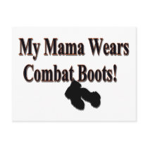 My Mama Wears Combat Boots PostCard by janbalaya My Mama Wears Combat Boots PostCard