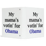 My Mama's Votin' for Obama Vinyl Binders
