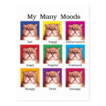 My Many Moods Postcard