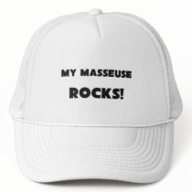 MY Masseuse ROCKS! hats