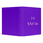 My math folder