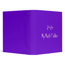 My math folder binders