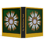 My Meditations Binder Green and Gold