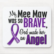 My Mee Maw Is An Angel Pancreatic Cancer Mouse Pads