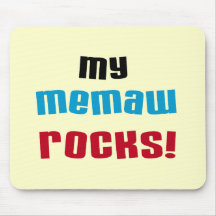 My Memaw Rocks T-shirts and Gifts Mouse Pads
