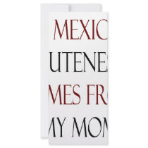 My Mexican Cuteness Comes From My Mom rack cards by Supernova23 My Mexican Cuteness Comes From My Mom rack cards