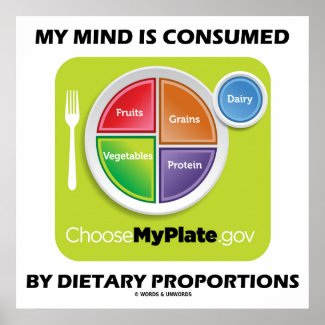 My Mind Is Consumed By Dietary Proportions Print