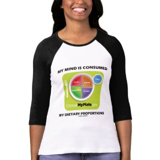 My Mind Is Consumed By Dietary Proportions Tee Shirts