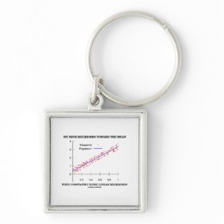 My Mind Regresses Toward Mean Linear Regression keychain