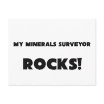 MY Minerals Surveyor ROCKS! postcards by professions MY Minerals Surveyor ROCKS! postcards