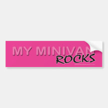 My Minivan ROCKS! Bumper Stickers