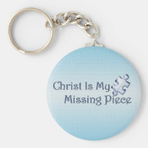My Missing Piece Religious Keychains