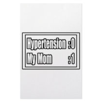My Mom Beat Hypertension (Scoreboard) stationery by Hypertension_Shirts My Mom Beat Hypertension (Scoreboard) stationery