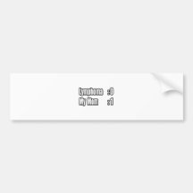 My Mom Beat Lymphoma (Scoreboard) Bumper Stickers