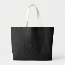 My Mom Fights Like a Girl Cervical Cancer Bag
