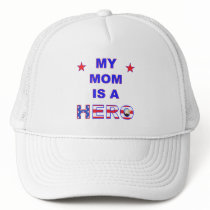 My Mom Is A Hero Mesh Hat