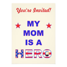 My Mom Is A Hero Invites