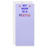 My Mom Is A Hero Rack Card Template