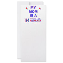 My Mom Is A Hero Custom Rack Cards
