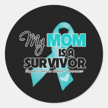 My Mom is a Survivor - Ovarian Cancer Stickers