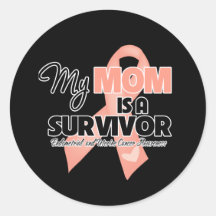My Mom is a Survivor - Uterine Cancer Stickers