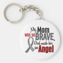 My Mom Is An Angel 1 Brain Cancer Keychains