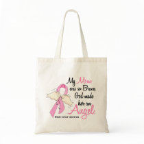 My Mom Is An Angel 2 Breast Cancer Canvas Bags