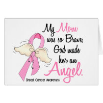 My Mom Is An Angel 2 Breast Cancer Cards
