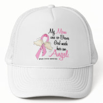 My Mom Is An Angel 2 Breast Cancer Trucker Hats