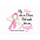 My Mom Is An Angel 2 Breast Cancer Postcard