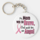 My Mom Is An Angel Breast Cancer Keychain