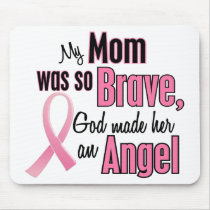 My Mom Is An Angel Breast Cancer Mouse Pad