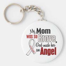 My Mom Is An Angel Lung Cancer Key Chain