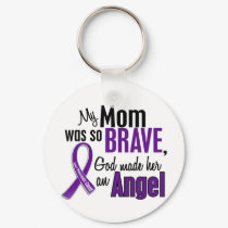 My Mom Is An Angel Pancreatic Cancer keychains
