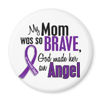 My Mom Is An Angel Pancreatic Cancer Fridge Magnet