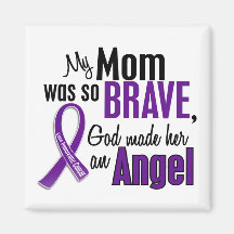My Mom Is An Angel Pancreatic Cancer Refrigerator Magnet