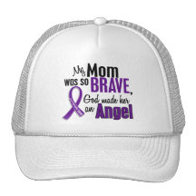 My Mom Is An Angel Pancreatic Cancer Mesh Hats