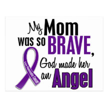 My Mom Is An Angel Pancreatic Cancer Postcard