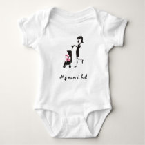 My mom is hot! Baby Creeper t-shirts by babyshowergalore My mom is hot! Baby Creeper t-shirts