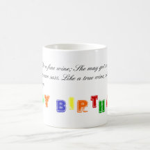 My Mom is like a fine wine; She may get wobbly,... Mugs