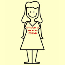 MY MOM IS MY BEST FRIEND T SHIRT