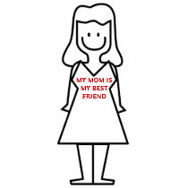 MY MOM IS MY BEST FRIEND T SHIRT by alittleblack MY MOM IS MY BEST FRIEND T SHIRT