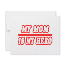 My Mom Is My Hero invitations